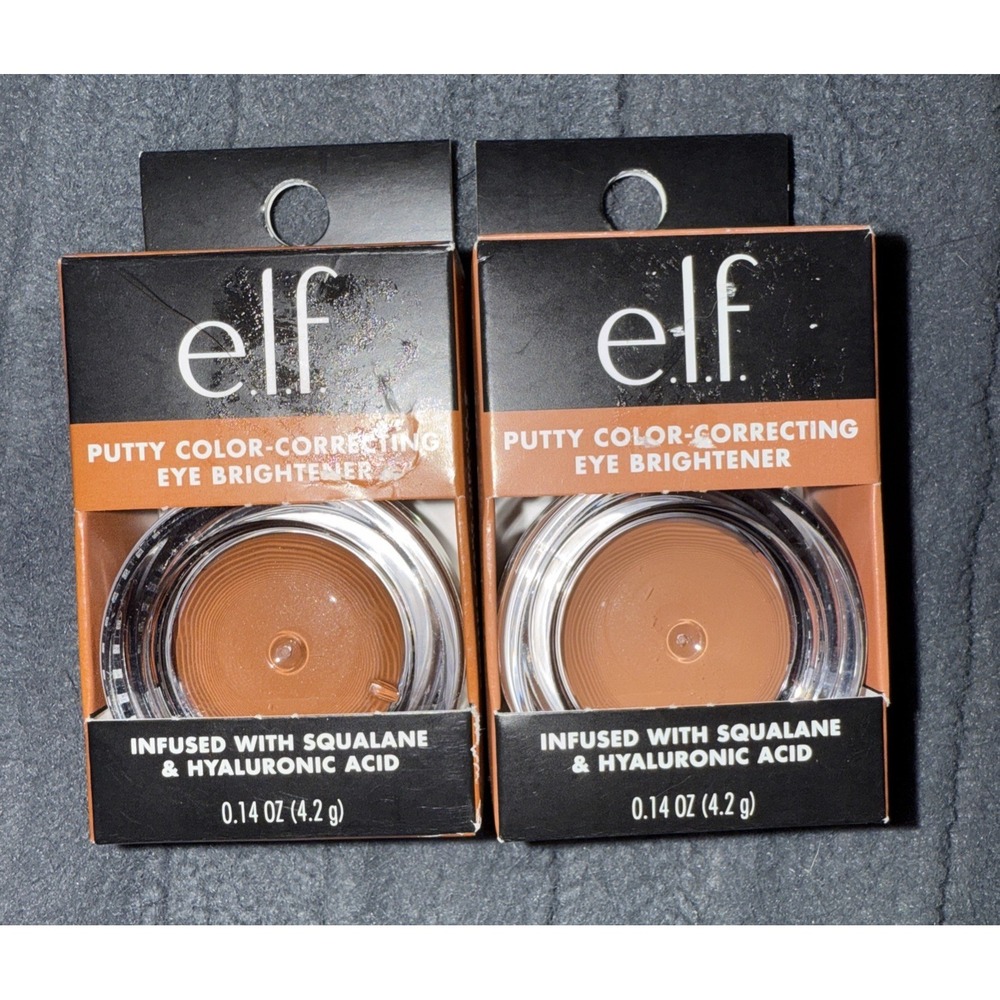 2X E.L.F.‎ PUTTY COLOR CORRECTING EYE BRIGHTNER .14 OZ DEEP RICH COLOR 82088 NEW